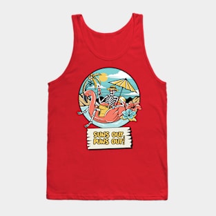 Suns Out Puns Out Beach Fun Tank Top